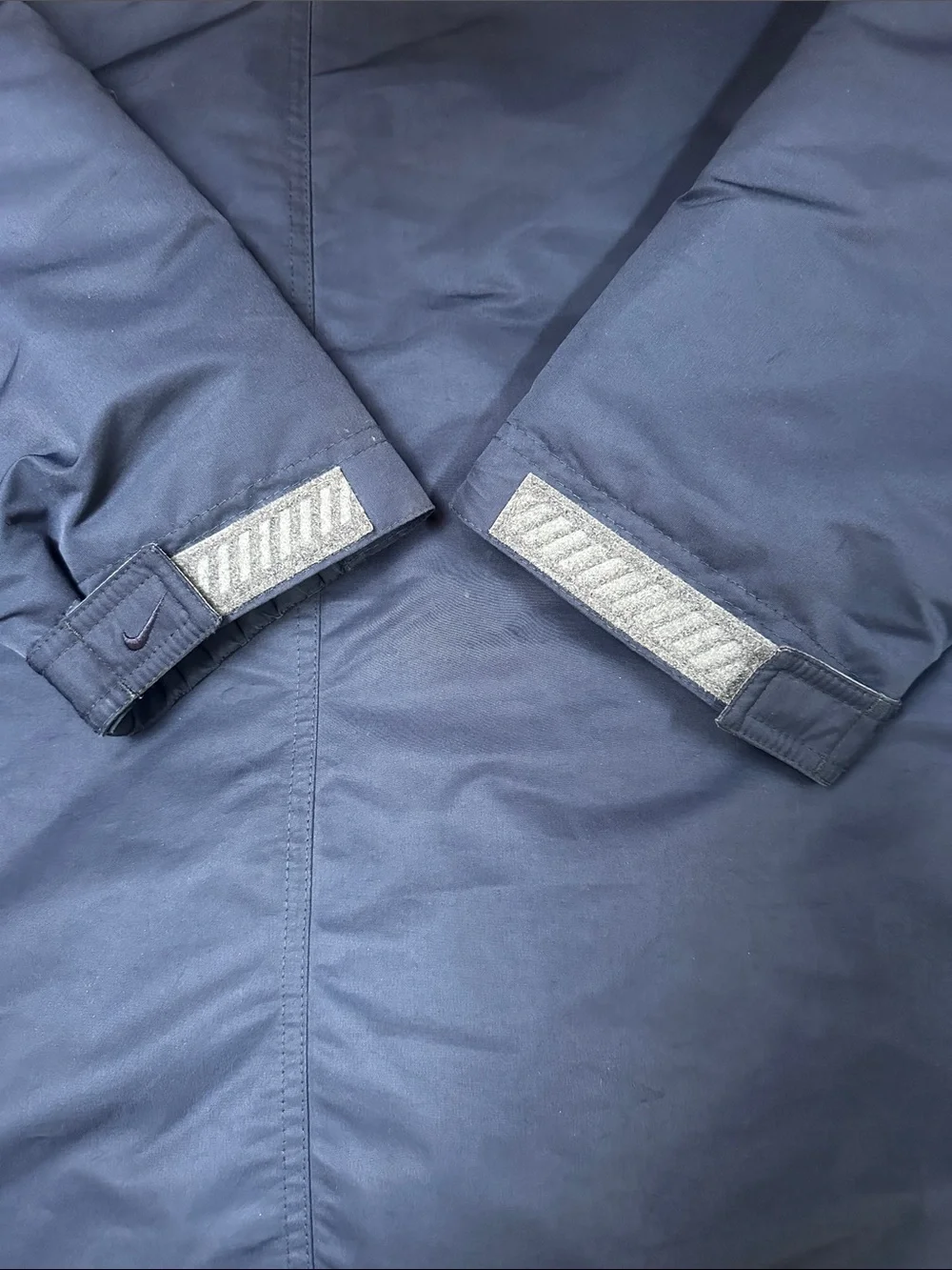 Nike Men's XXL Vintage Navy and Gray Full-Zip Insulated Windbreaker w/Fleece
